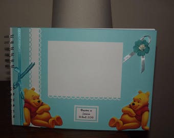 Livre d 'or thème Winnie  pour Baptême ou anniversaire enfant