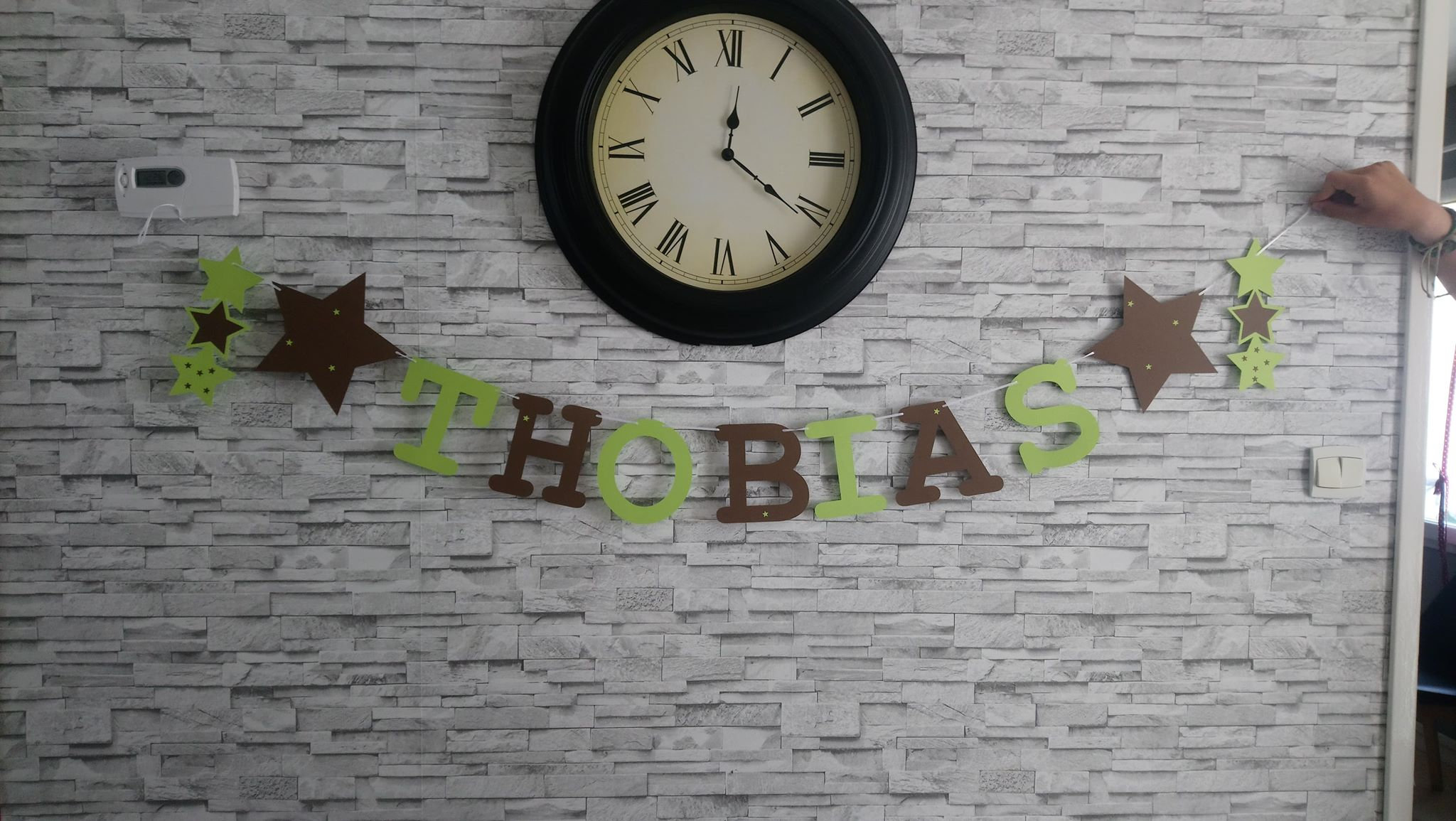 Guirlande Prénom , Baptême Couleur Aux Choix