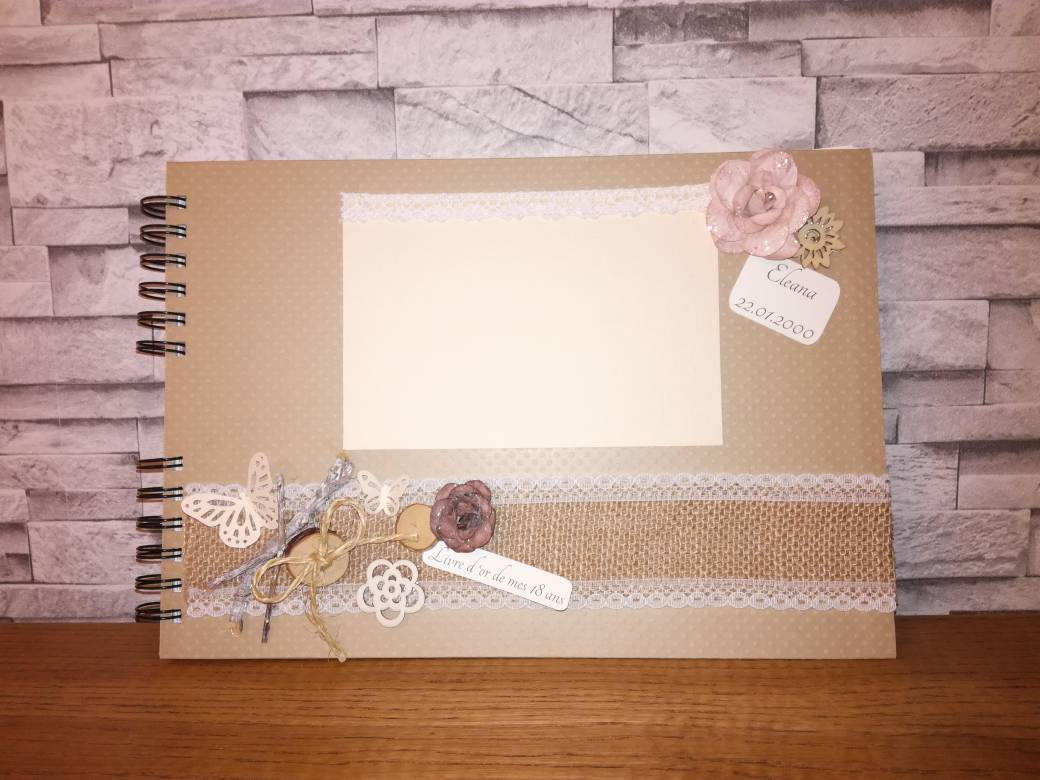 Livre D Or Mariage Anniversaire Theme Champetre Chic Etsy