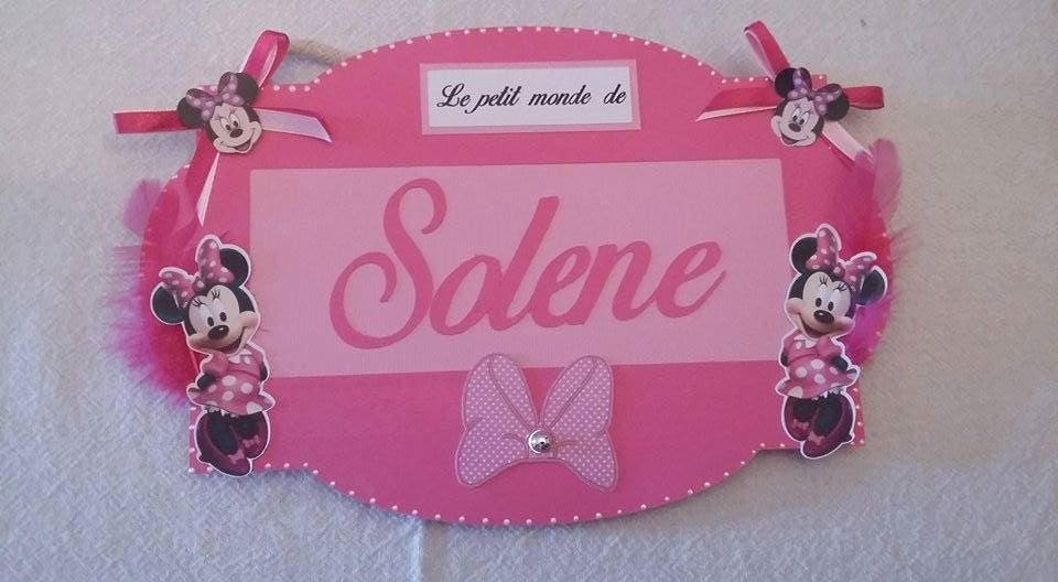 Plaque de Porte Enfant Personnalisé , Déco Chambre Minnie