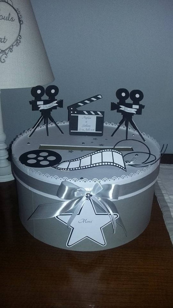 Urne Pour Mariage Anniversaire Theme Cinema Etsy Urne Pour Mariage Anniversaire Theme Cinema Etsy