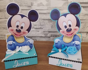 Centre de table mickey baby ou minnie baby  personnalisé