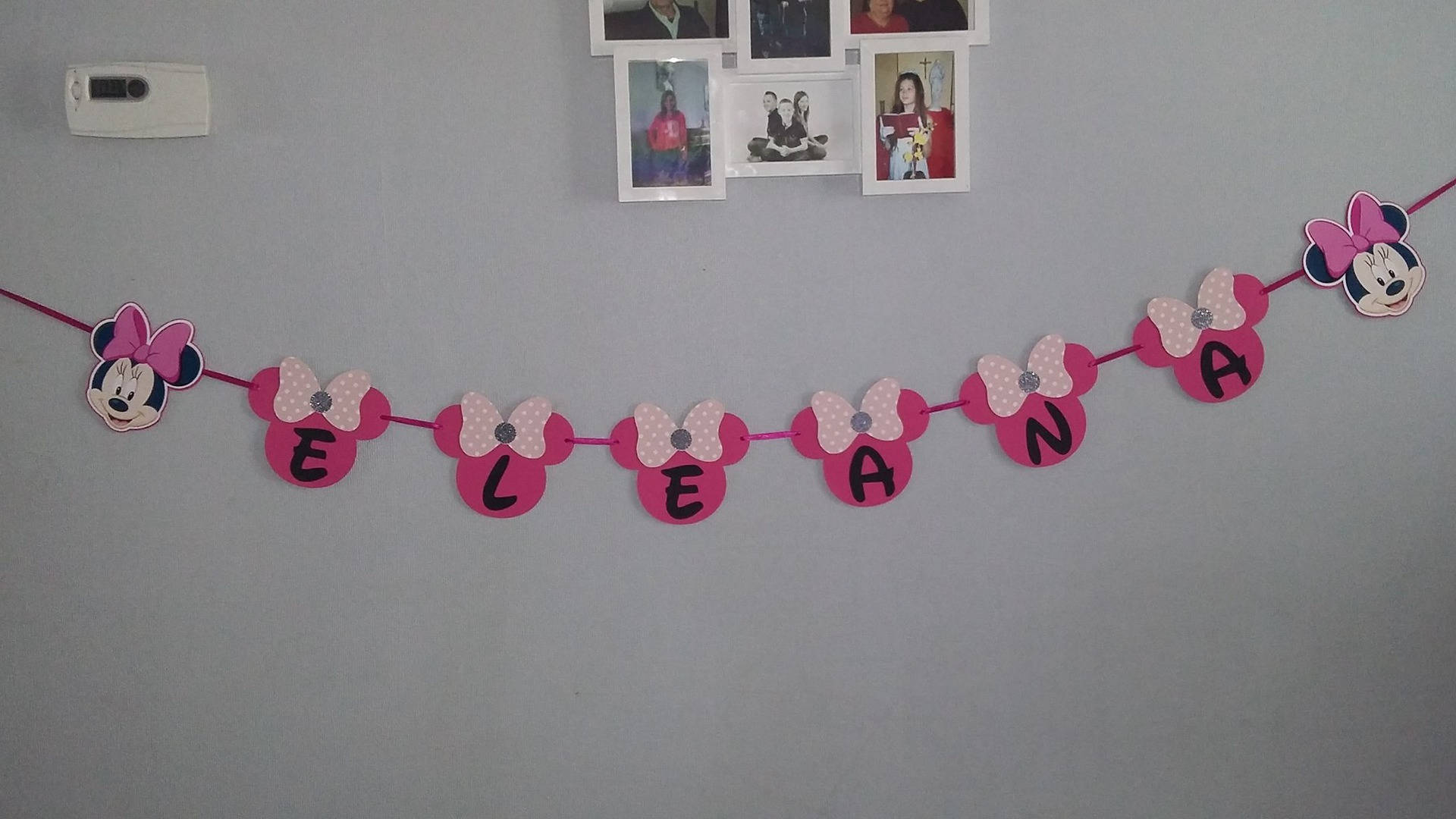 Guirlande Prenom Theme Minnie Couleurs Aux Choix Etsy