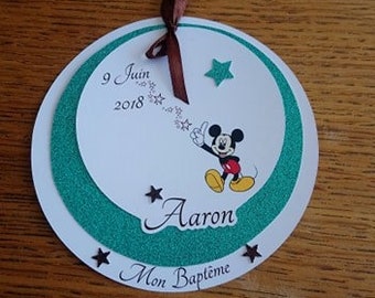 faire part baptême, anniversaire Minnie ou mickey , avec photo