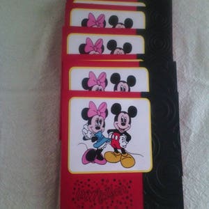 Faire part  thème mickey pour baptême ou anniversaire