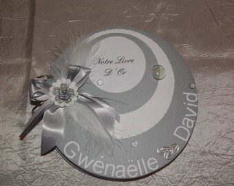 Livre d'or " rond" pour mariage , baptême , communion