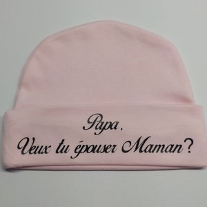 Bonnet de naissance personnalisé model aux choix image 8