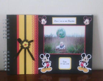 Livre d 'or thème Mickey  pour Baptême ou anniversaire enfant