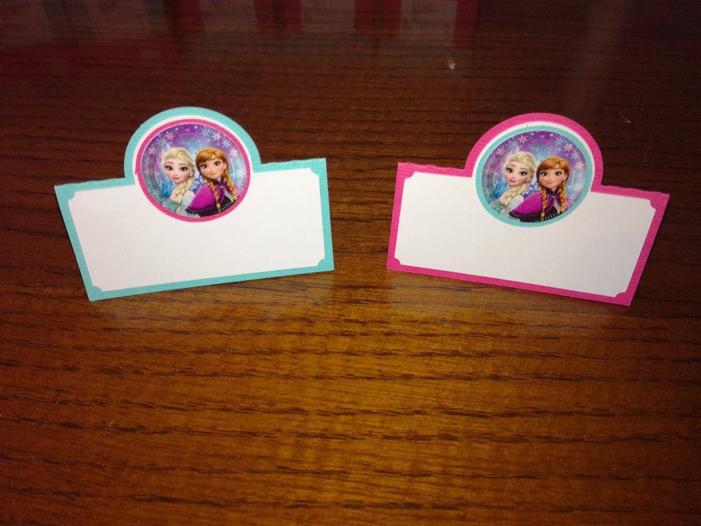 Lot de Marque Place Thème Reine Des Neiges , Couleurs Aux Choix