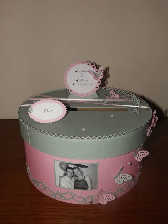 Urne Ronde Pour Mariage Bapteme Anniversaire Theme Etsy Ireland