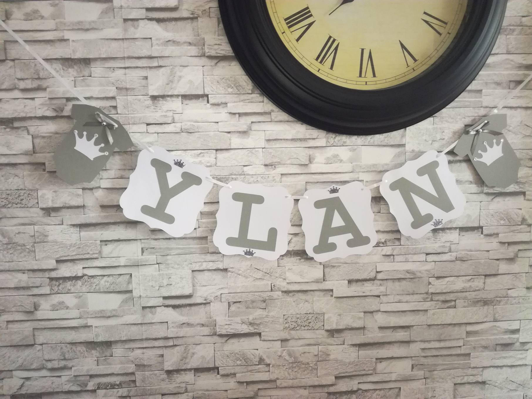 Guirlande Prénom Thème Prince Couleurs Aux Choix