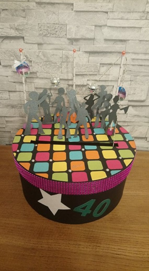 Urne Theme Disco Annee 80 Etsy