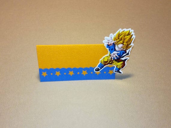 Lot De Marque Place Theme Dragon Ball Z Couleur Aux Choix Etsy Israel
