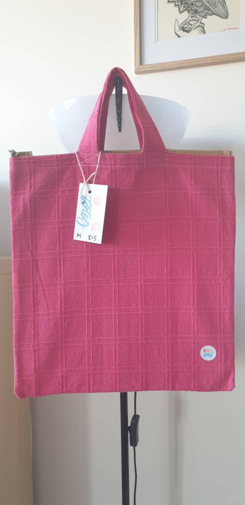 hot pink tote