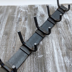 Coat Rack Wall Mount, Industrial Farmhouse Decor, Rustic Coat Rack, Coat Hooks, Entryway Coat Rack, Mudroom Hooks