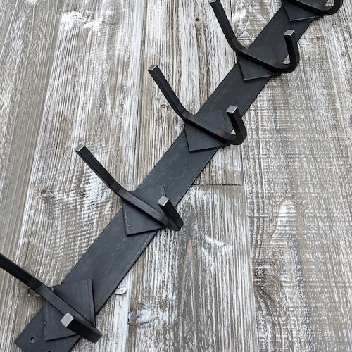 Coat Rack Wall Mount Metal Farmhouse Coat Racks Rustic Coat Etsy
