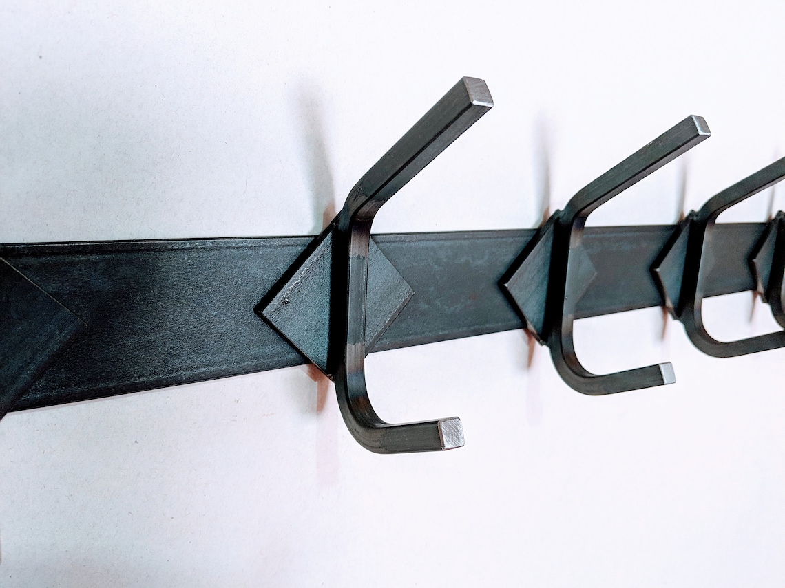 Industrial Farmhouse Coat Rack Wall Mounted Coat Rack Rustic Etsy