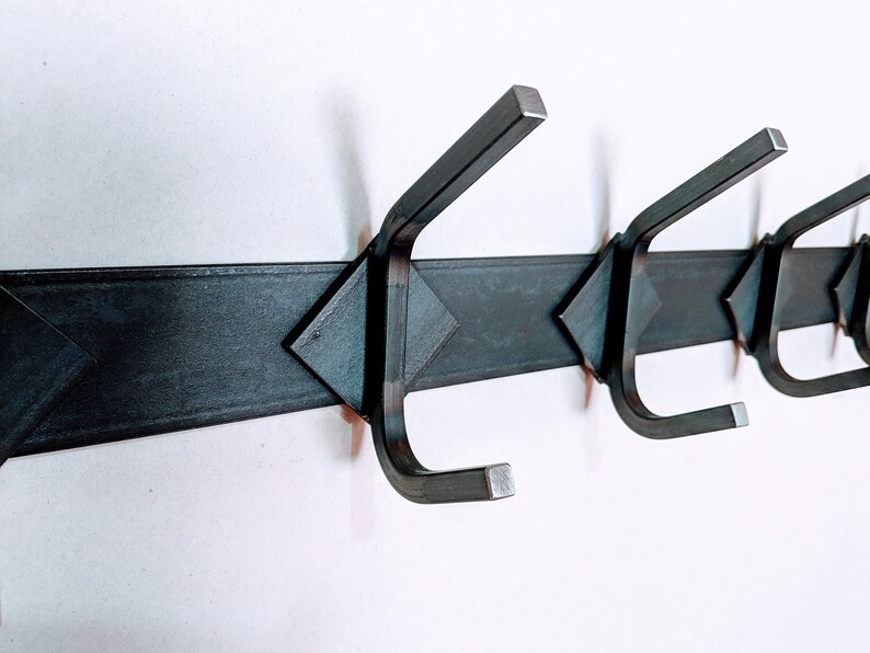 Industrial Farmhouse Coat Rack Wall Mounted Coat Rack Rustic Etsy