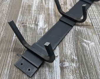 Coat Rack Wall Mount, Metal Farmhouse Coat Racks, Rustic Coat Rack, Custom Iron Coat Hooks, Industrial Farmhouse Decor, Metal Hooks