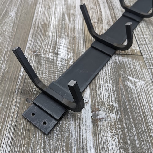 Coat Rack Wall Mount Industrial Farmhouse Decor Double Etsy