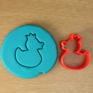 Duck Cookie Cutter with Crown