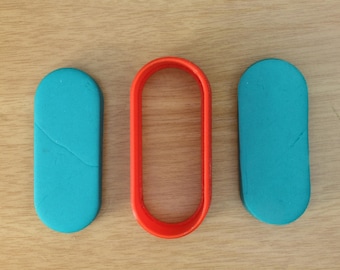 Pill Capsule Cookie Cutter - 3d Printed Cookie Cutter