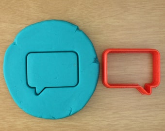 Speech Bubble Cookie Cutter - 3d Printed Cookie Cutter