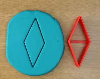 Diamond Cookie Cutter - 3d Printed Cookie Cutter