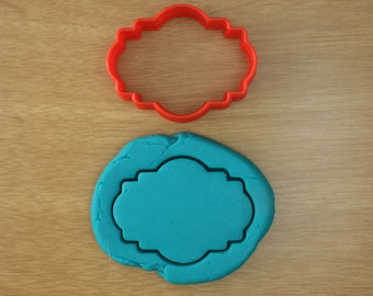 Fancy Vintage Plaque Cookie Cutter Style 8