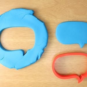 Speech Bubble Cookie Cutter - 3d Printed Cookie Cutter