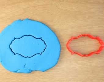 Fancy Vintage Plaque Cookie Cutter Style 3