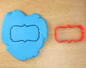 Fancy Vintage Plaque Cookie Cutter Style 4