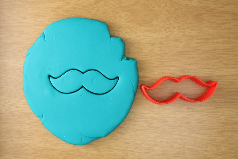 Mustache Cookie Cutter 3d Printed Cookie Cutter image 1