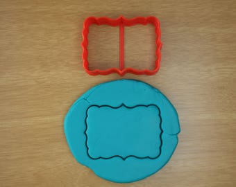 Fancy Vintage Plaque Cookie Cutter Style 7