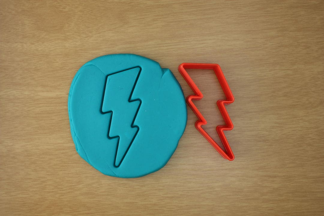 Lightning Bolt Cookie Cutter Etsy