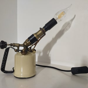 Ancienne Lampe à Souder / Chalumeau Gros Modèle - Outillage Vintage Sans Marque