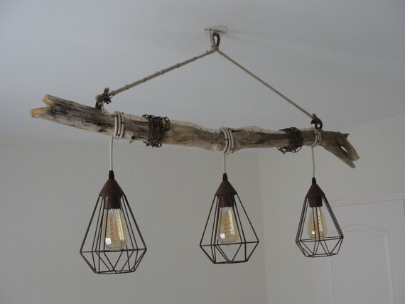 3 Suspension Floating Wood Ceiling With Rusty Effect Etsy