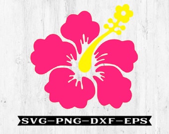 Flower SVG, flower dxf, flower png, flower files, hibiscus designs, flower cut files