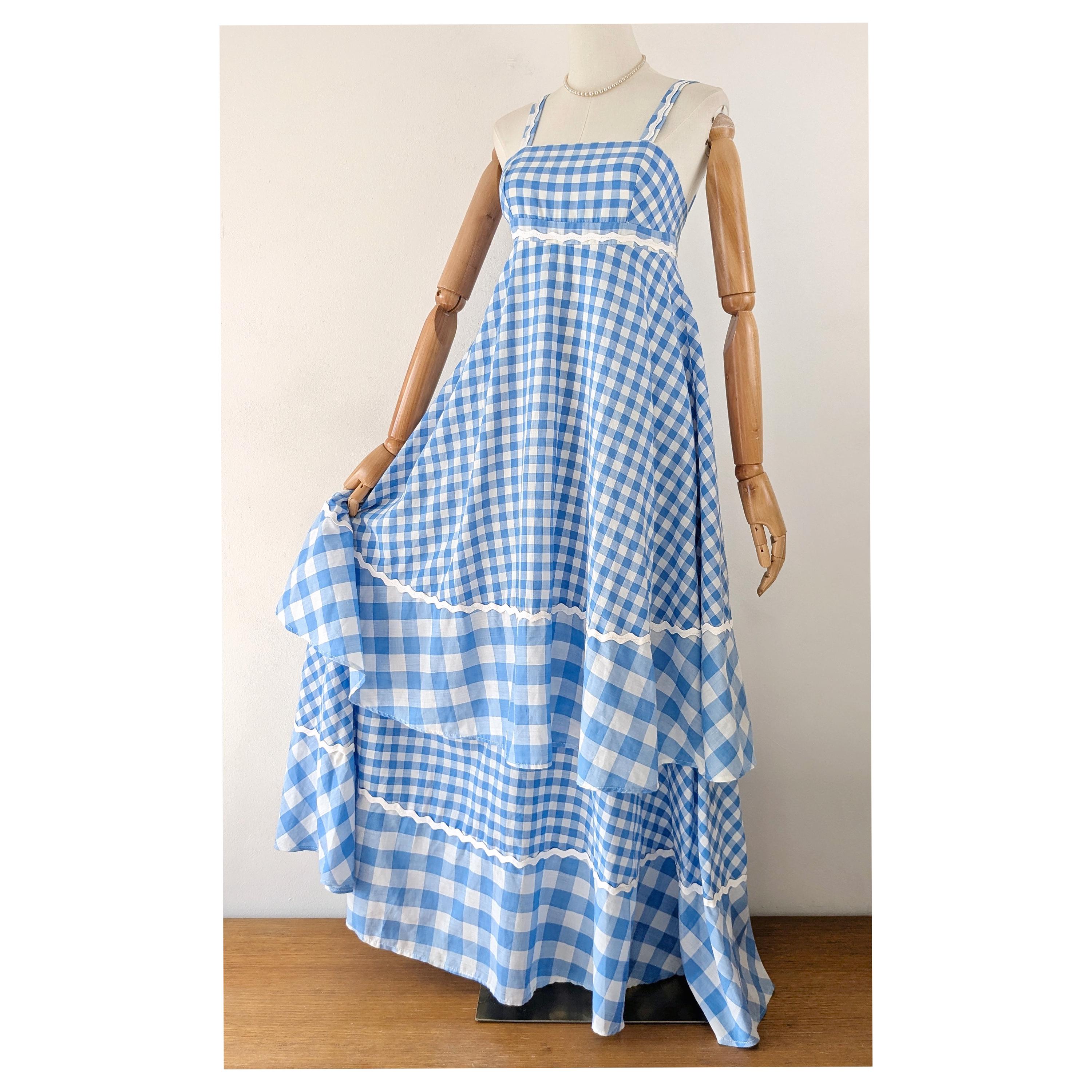 Blue Checkered Dress - Etsy UK Blue Checkered Dress - Etsy UK