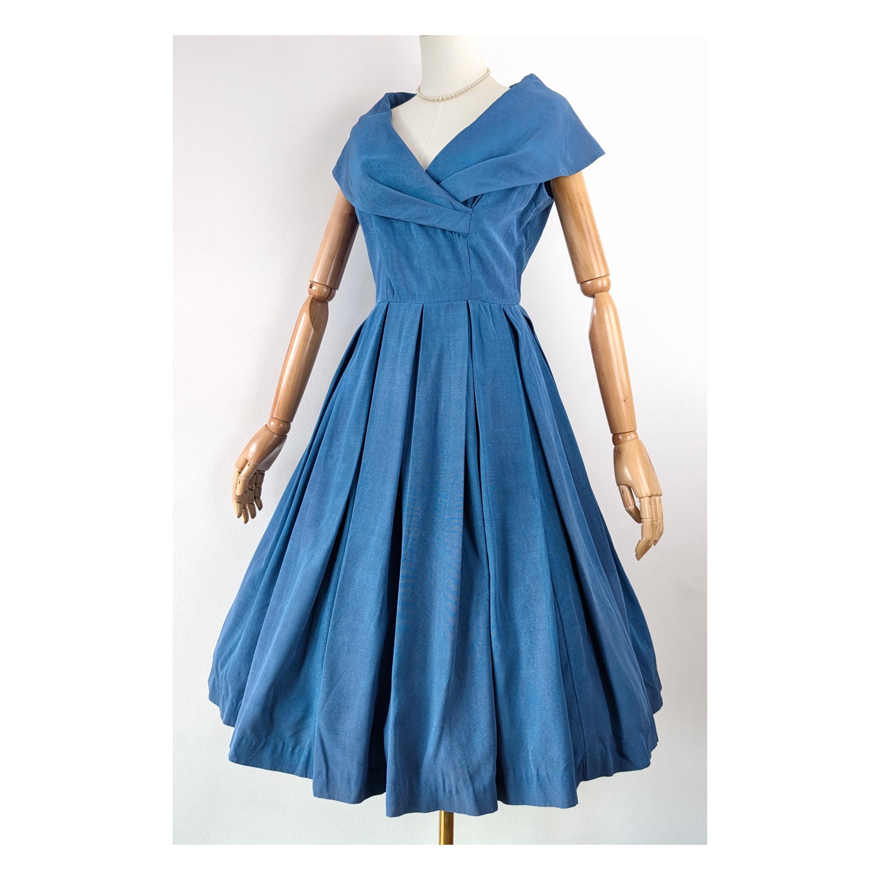 navy 50s style bridesmaid dresses Sylvie Modern Chiffon Bridesmaids Dress main image 1