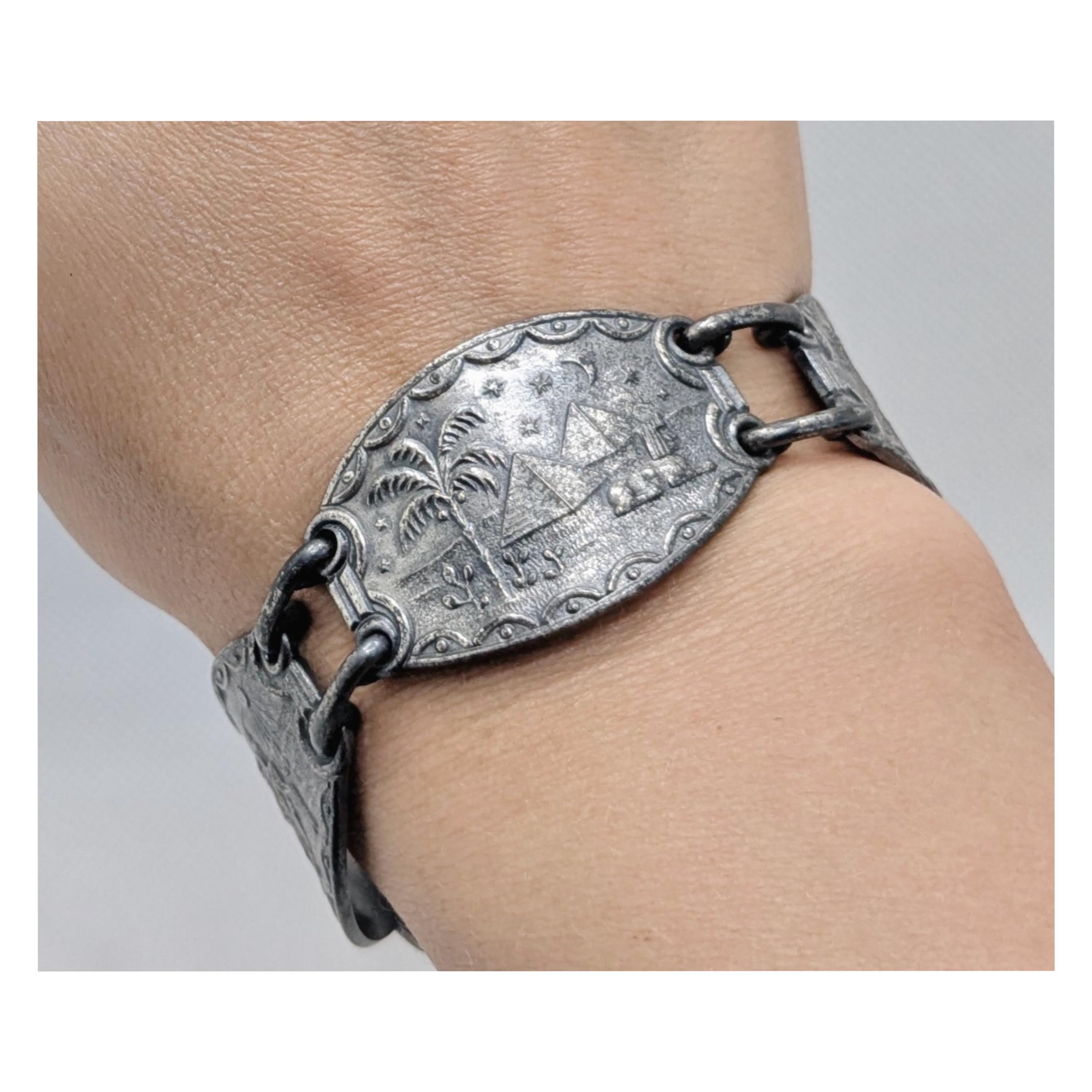 Bracelet maille égyptienne fine et initiale Argent - L'Atelier d'Amaya