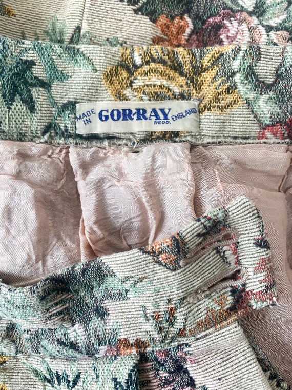 1940s GOR-RAY Skirt * 1940s Vintage Tapestry Skir… - image 8