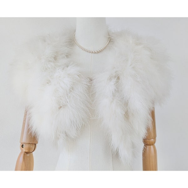 Vintage 1950s Marabou Cape