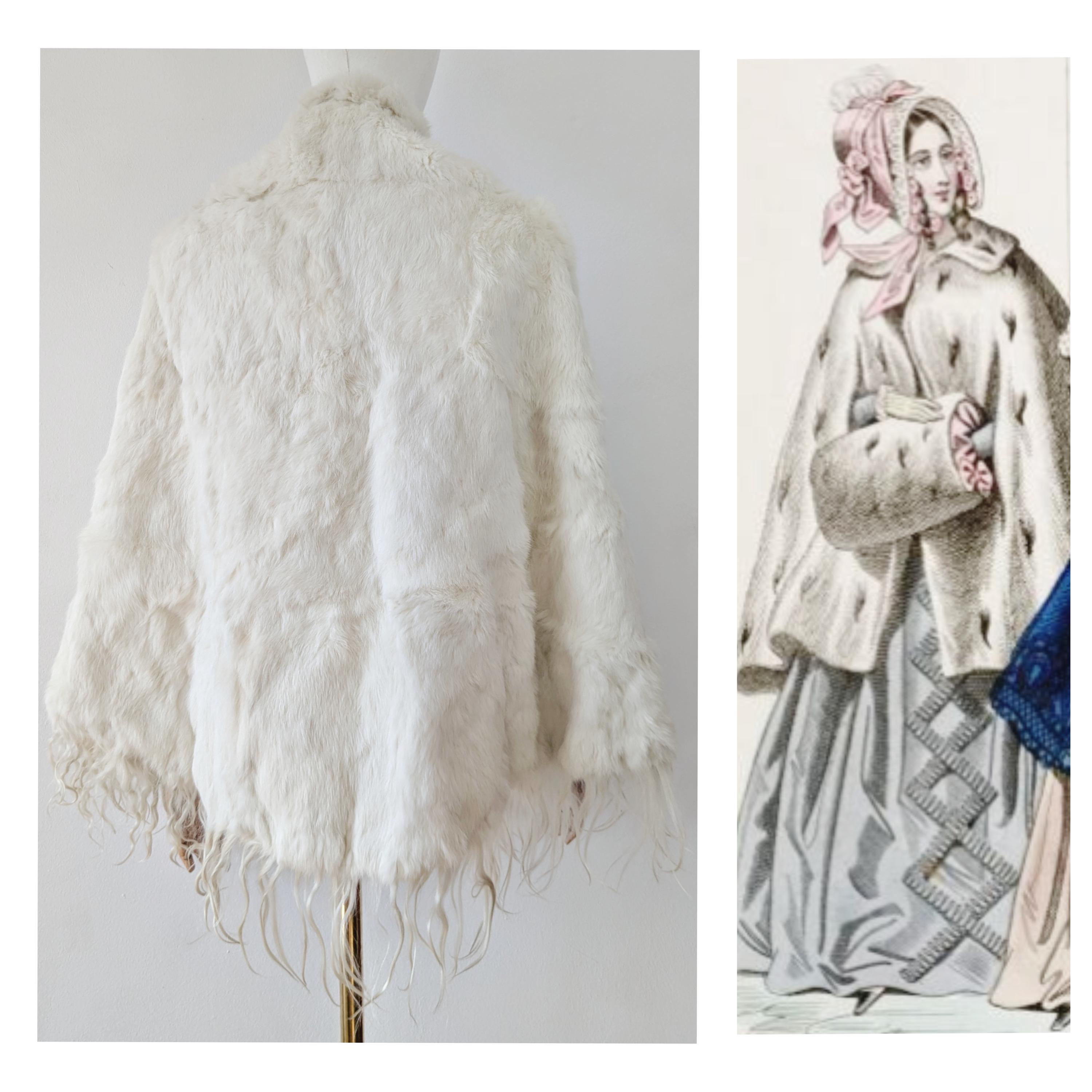 Rare Victorian Antique Ermillette Ermine Fur Cape With Goat Fur Trim Mid to Late 1800s Victorian White Fur Cape Victorian Cape Etsy