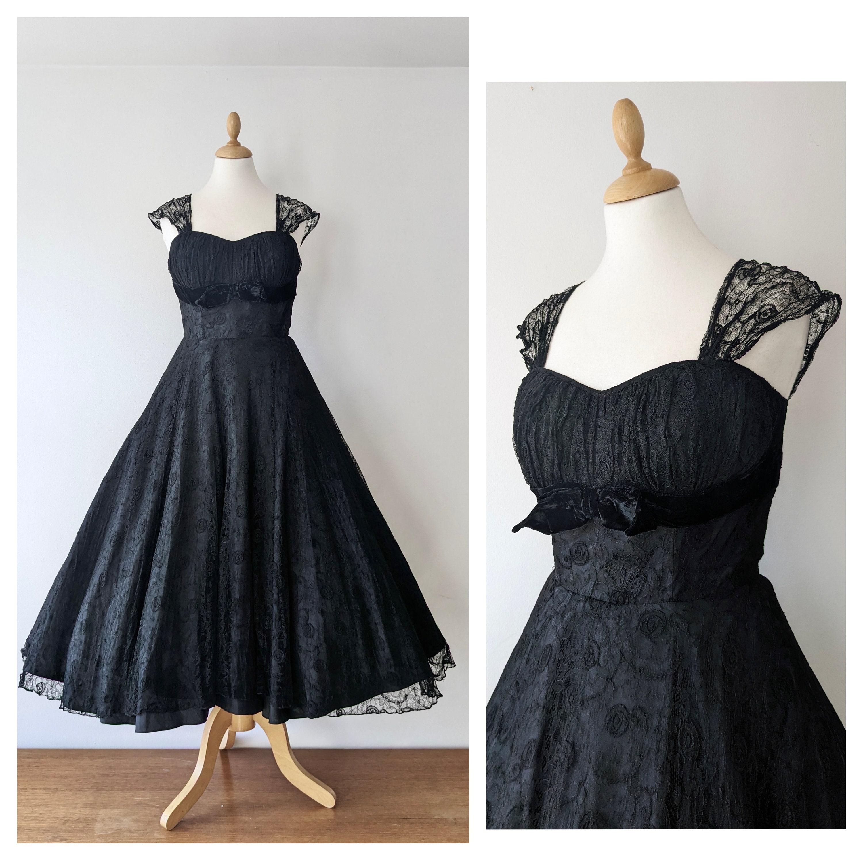 60s Christian Dior Velvet Dress - Lucky Vintage