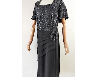 Gray Dress, Plus Size Dress, Victorian Clothing, Formal Dress, Midi Dress, Evening  Dress, Minimalist Dress, 1950's Dress