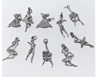 バレエ バレリーナ チャーム ブレスレット ウルトラレア ゴールド 