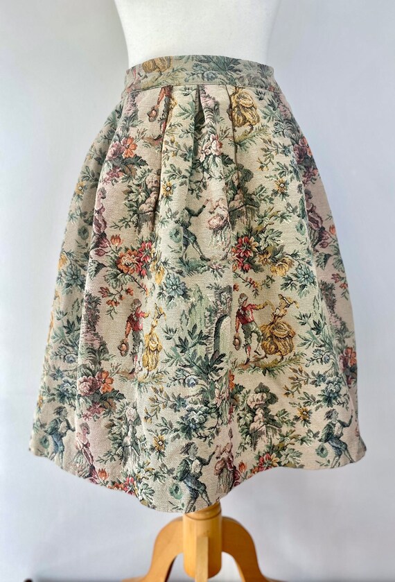 1940s GOR-RAY Skirt * 1940s Vintage Tapestry Skir… - image 5