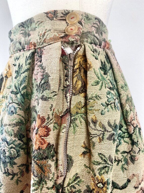 1940s GOR-RAY Skirt * 1940s Vintage Tapestry Skir… - image 6