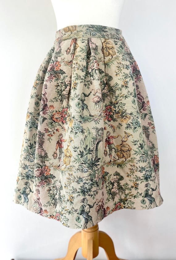 1940s GOR-RAY Skirt * 1940s Vintage Tapestry Skir… - image 4